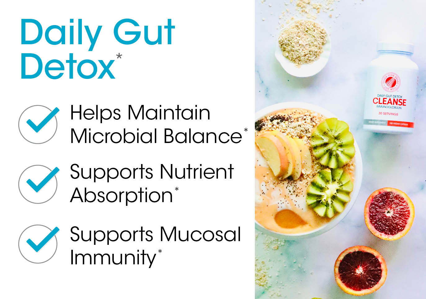 Gut Rehab - Cleanse Daily Detox and  the Ultimate Probiotic Combo