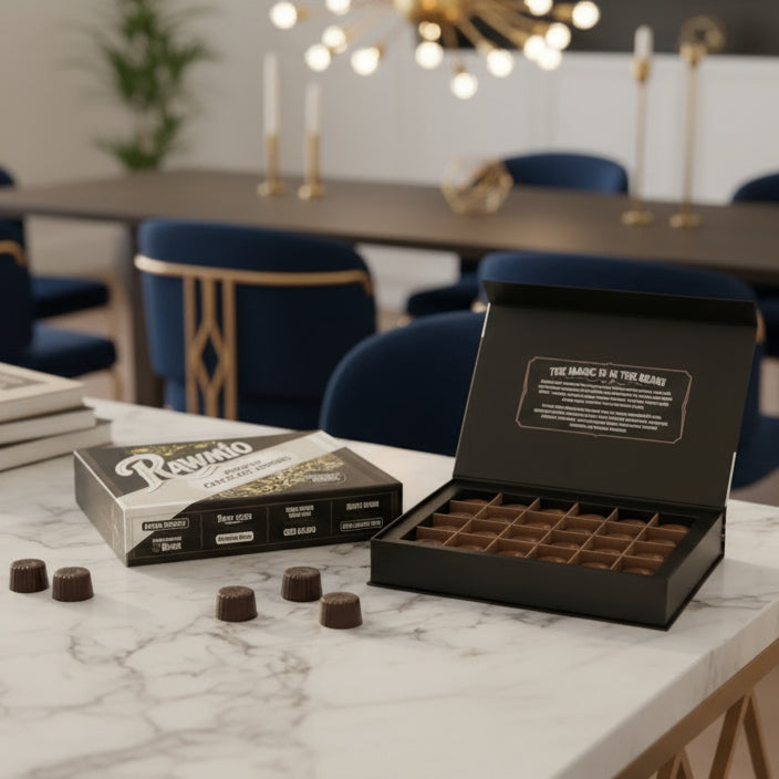 Rawmio 70% Dark Chocolate Bon Bons, 24ea