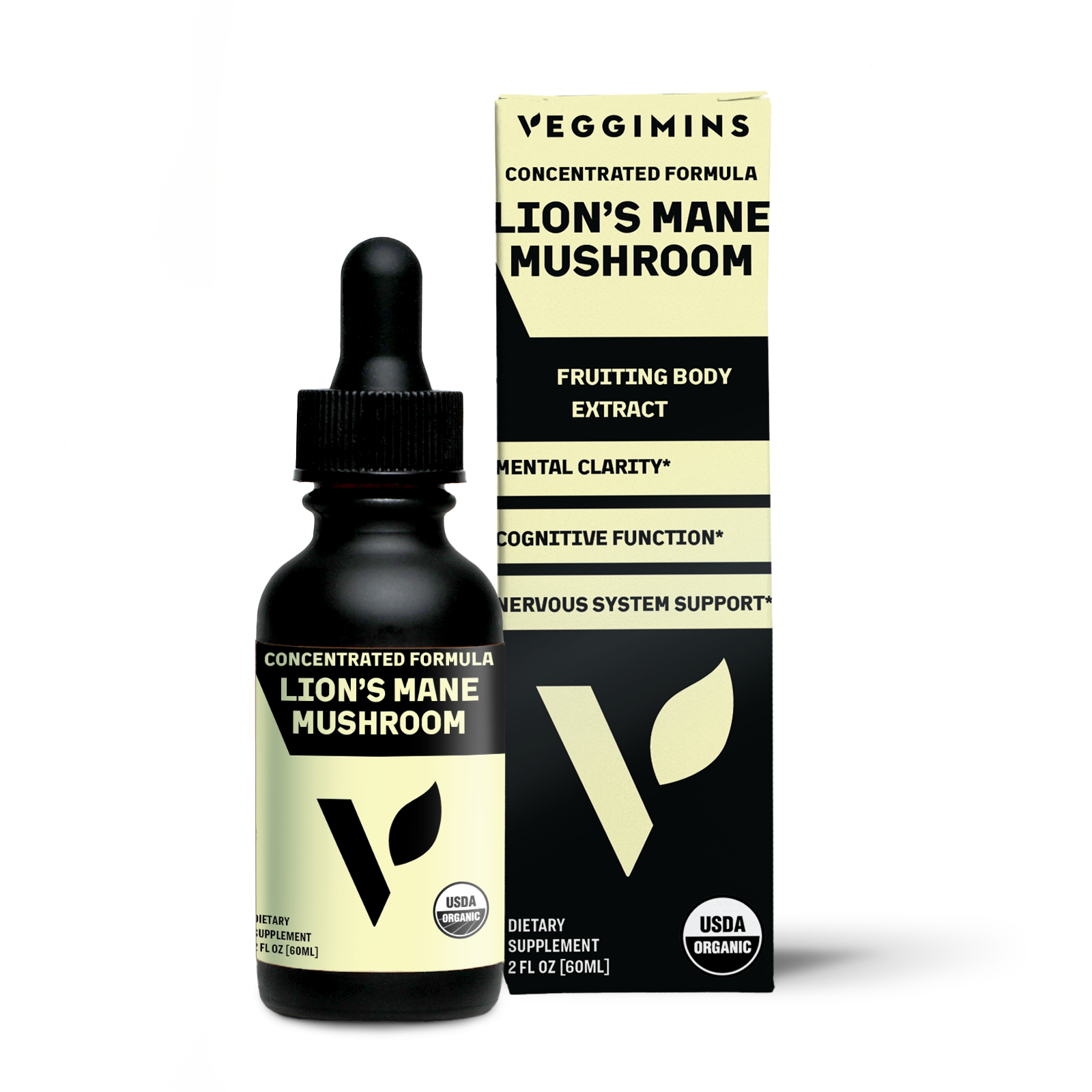 Veggimins Vitamin Organic Lion's Mane Mushroom 2oz