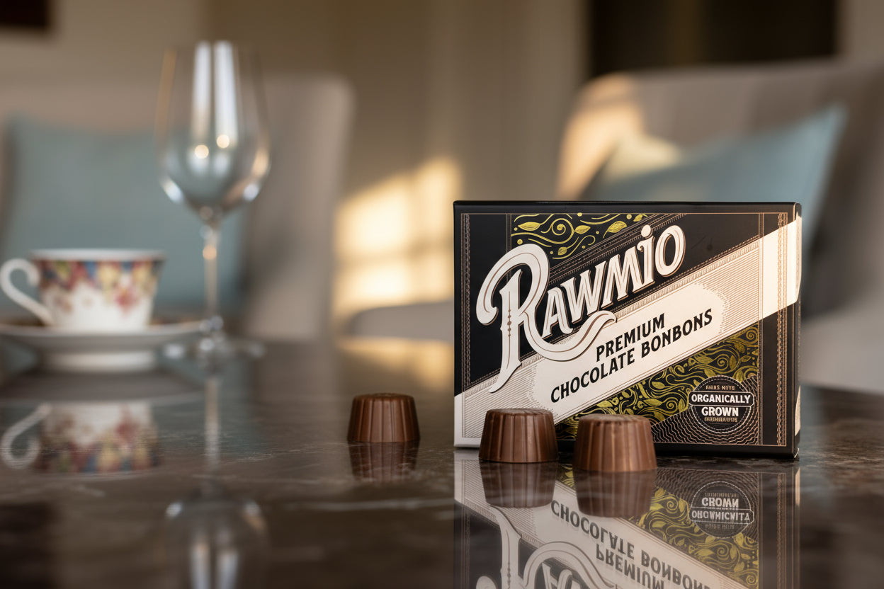 Rawmio 70% Dark Chocolate Bon Bons, 24ea