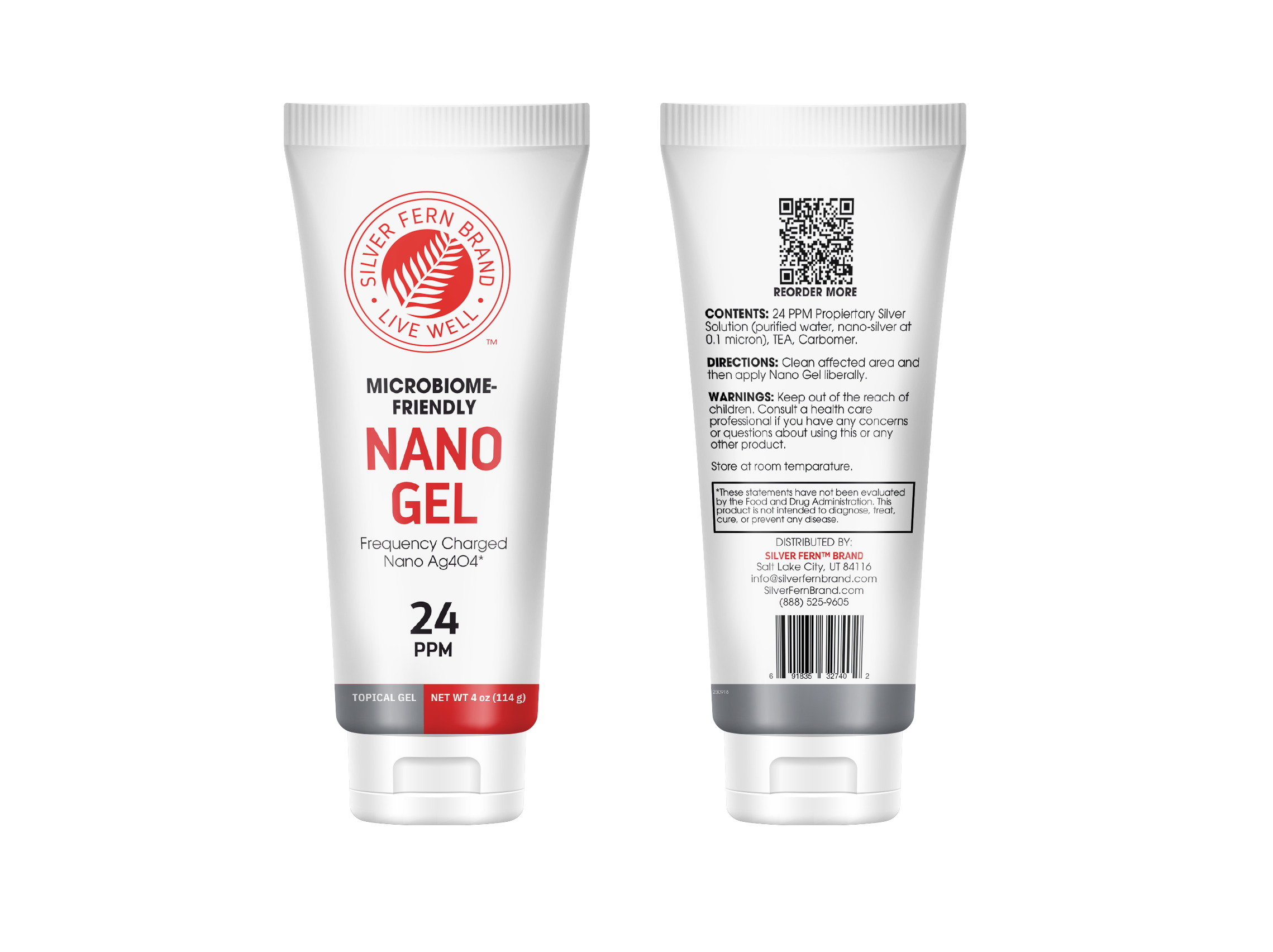 Nano Gel - Frequency Charged Silver - 24PPM