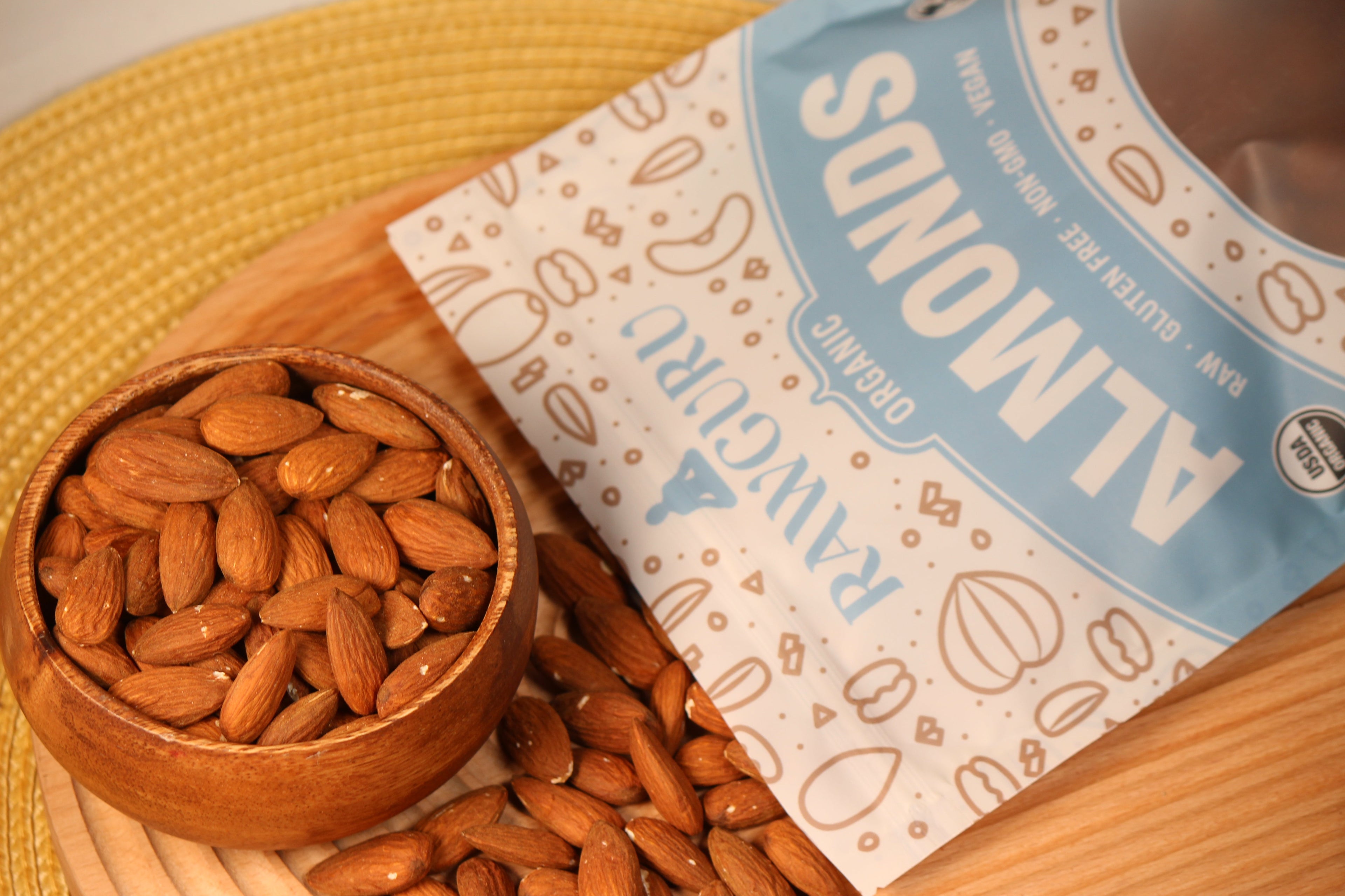 Raw Organic Almonds | 16 oz