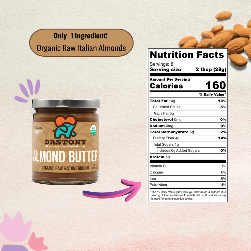 Organic Crunchy Sprouted Almond Butter
