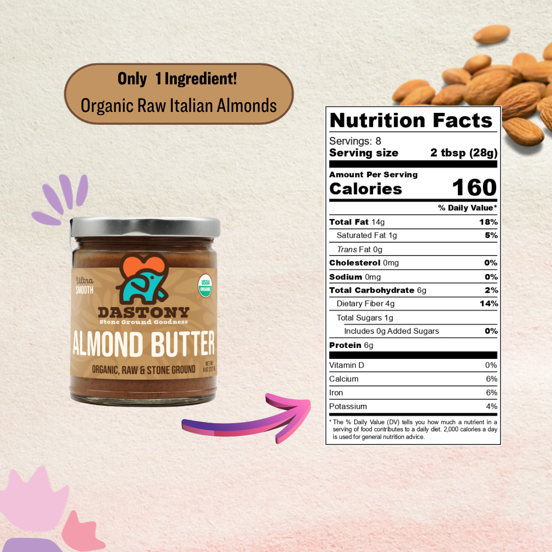 Organic Crunchy Sprouted Almond Butter