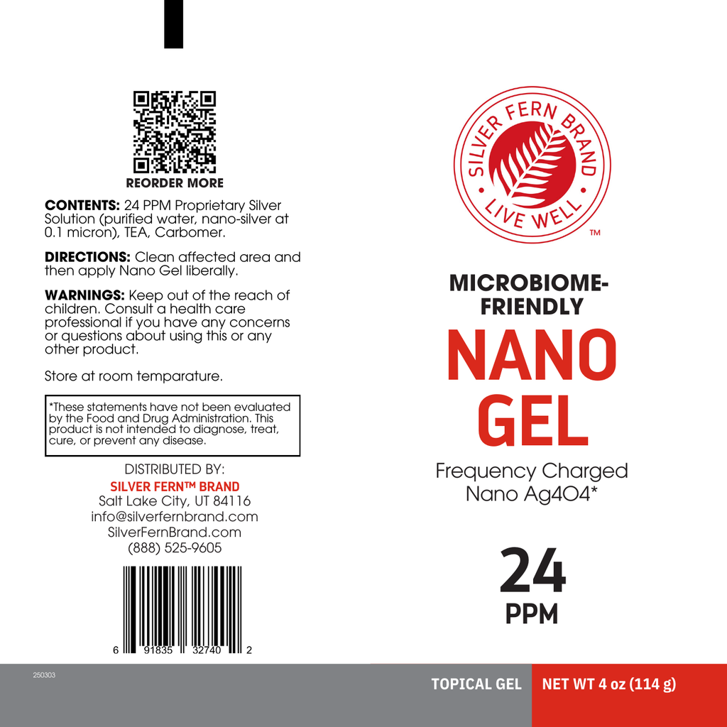 Nano Gel - Frequency Charged Silver - 24PPM