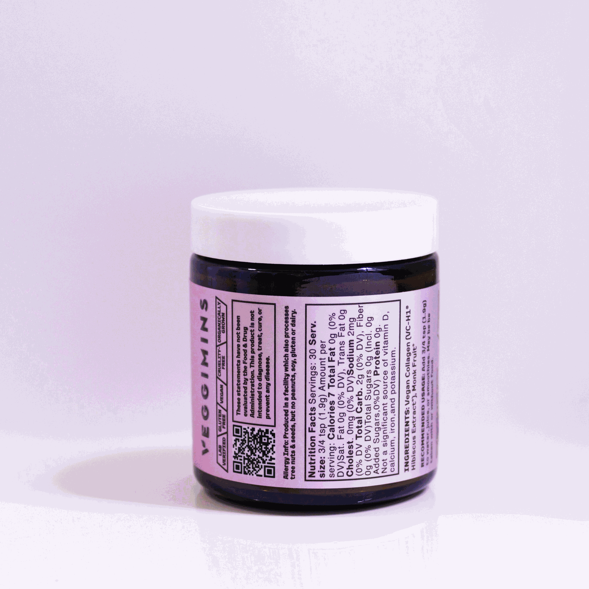 Veggimins True Vegan Collagen, 2oz