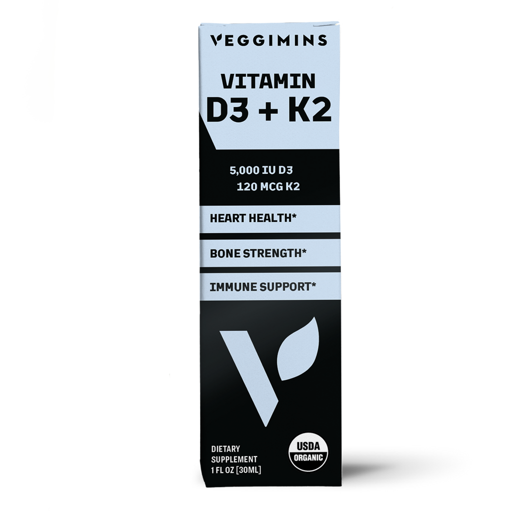 Veggimins Organic Nano Vitamin D3 + K2 Tincture - 1oz